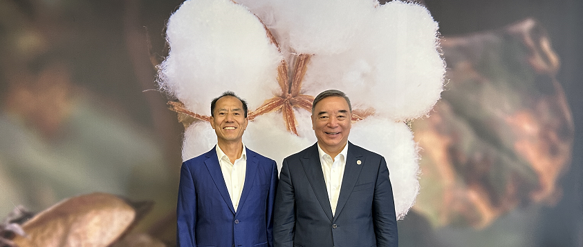中上协会长宋志平到访豪门国际，，，全棉时代以“一朵棉花”构建焦点竞争力