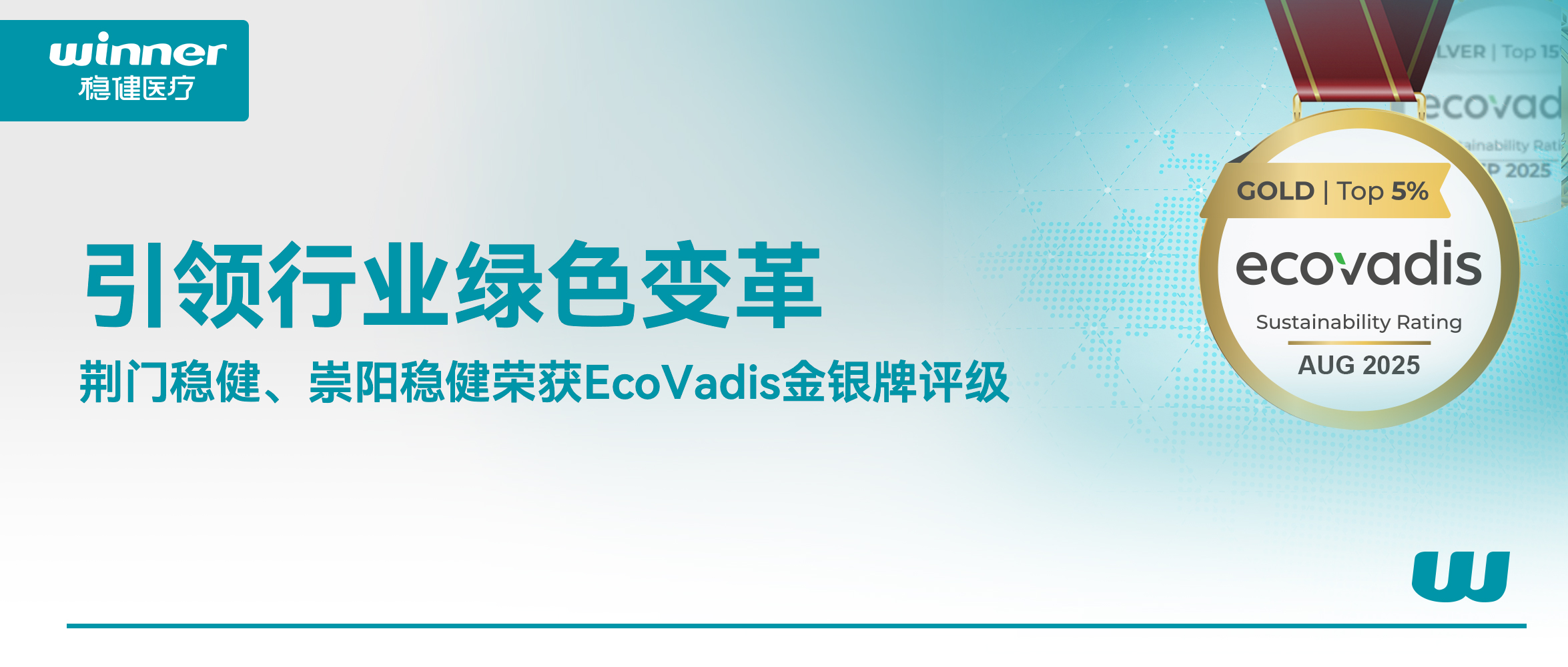 引领行业绿色厘革，，，，荣获EcoVadis金银牌评级